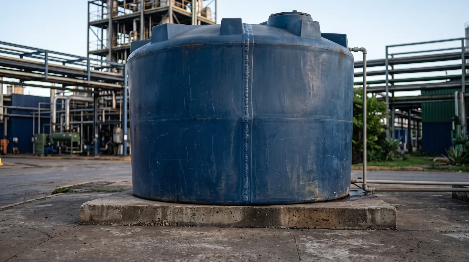 Caixa d'água de grande porte reparada pela Ecoplast