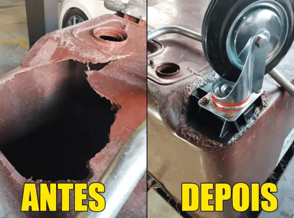 Reparo de contentor de lixo realizado pela Ecoplast (foto 8)