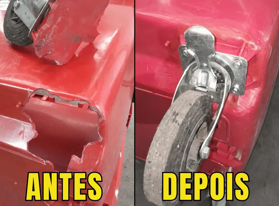 Reparo de contentor de lixo realizado pela Ecoplast (foto 18)